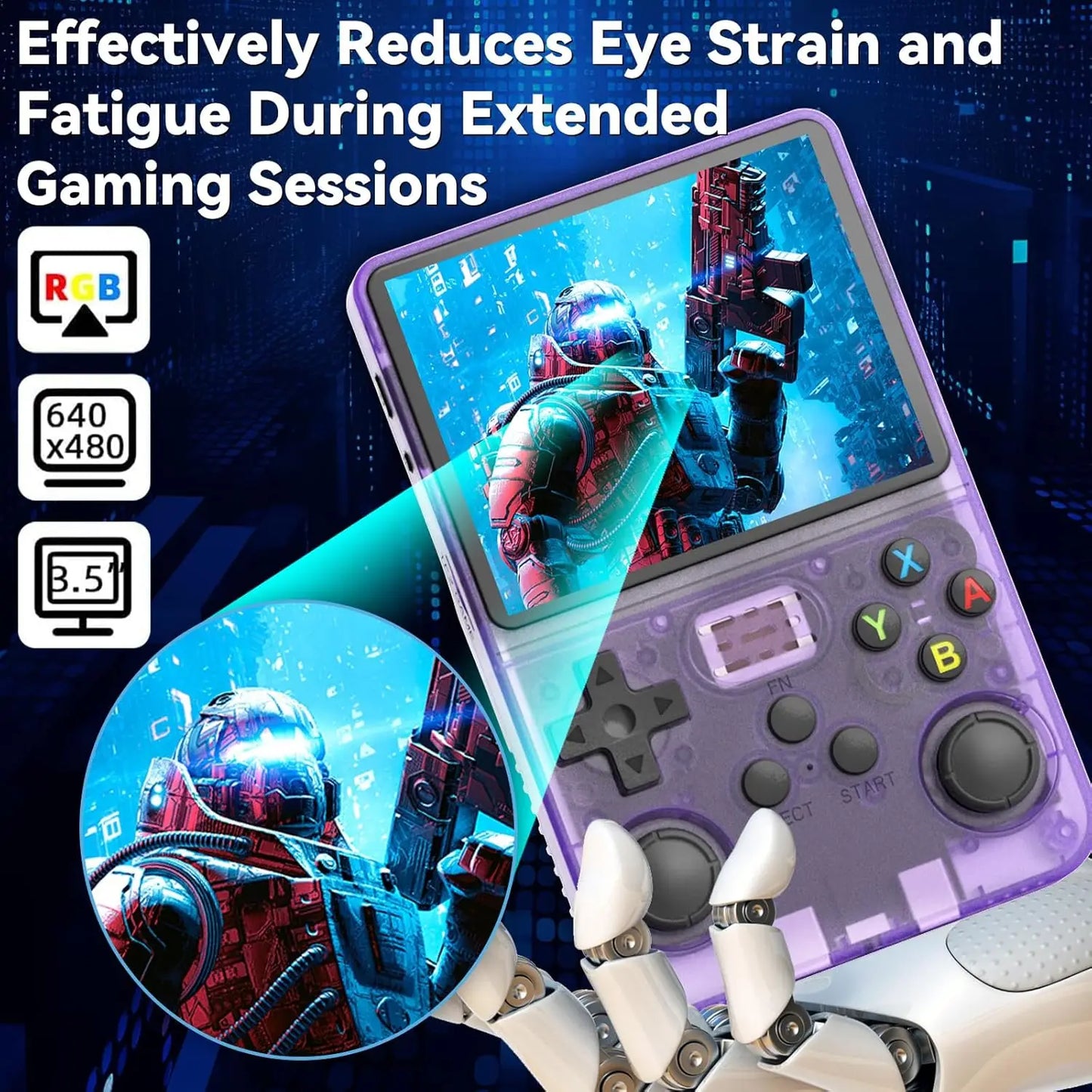 R36S Console Retro Portable Handheld Consola Gaming 3.5 Inch IPS Screen R36S 64G 128G Linux Mini Pocket Video Games