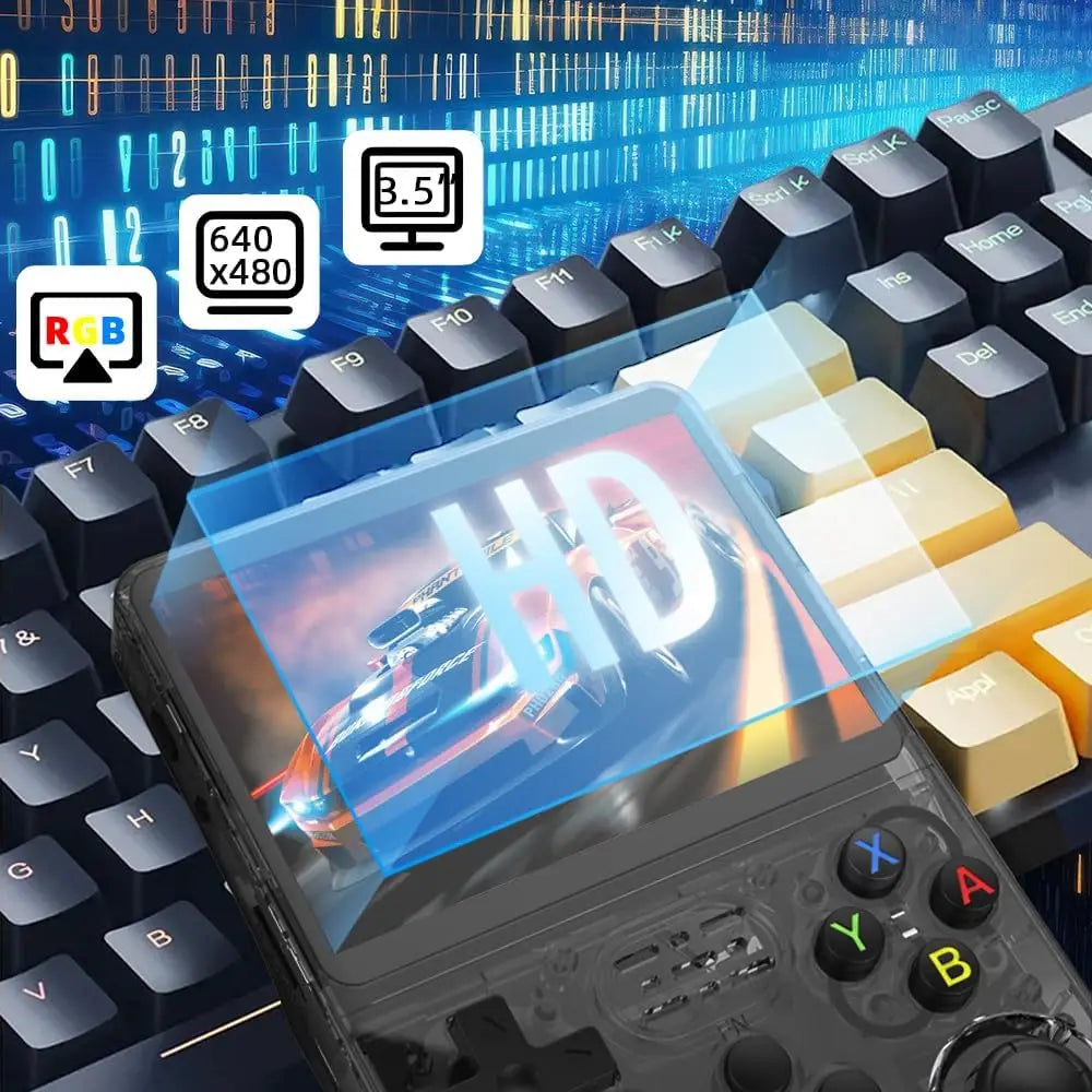 R36S Console Retro Portable Handheld Consola Gaming 3.5 Inch IPS Screen R36S 64G 128G Linux Mini Pocket Video Games